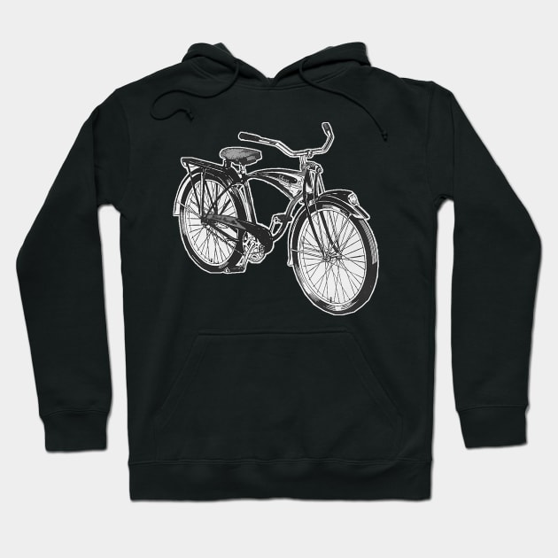 Vintage 1940s bicycle Hoodie by Marccelus